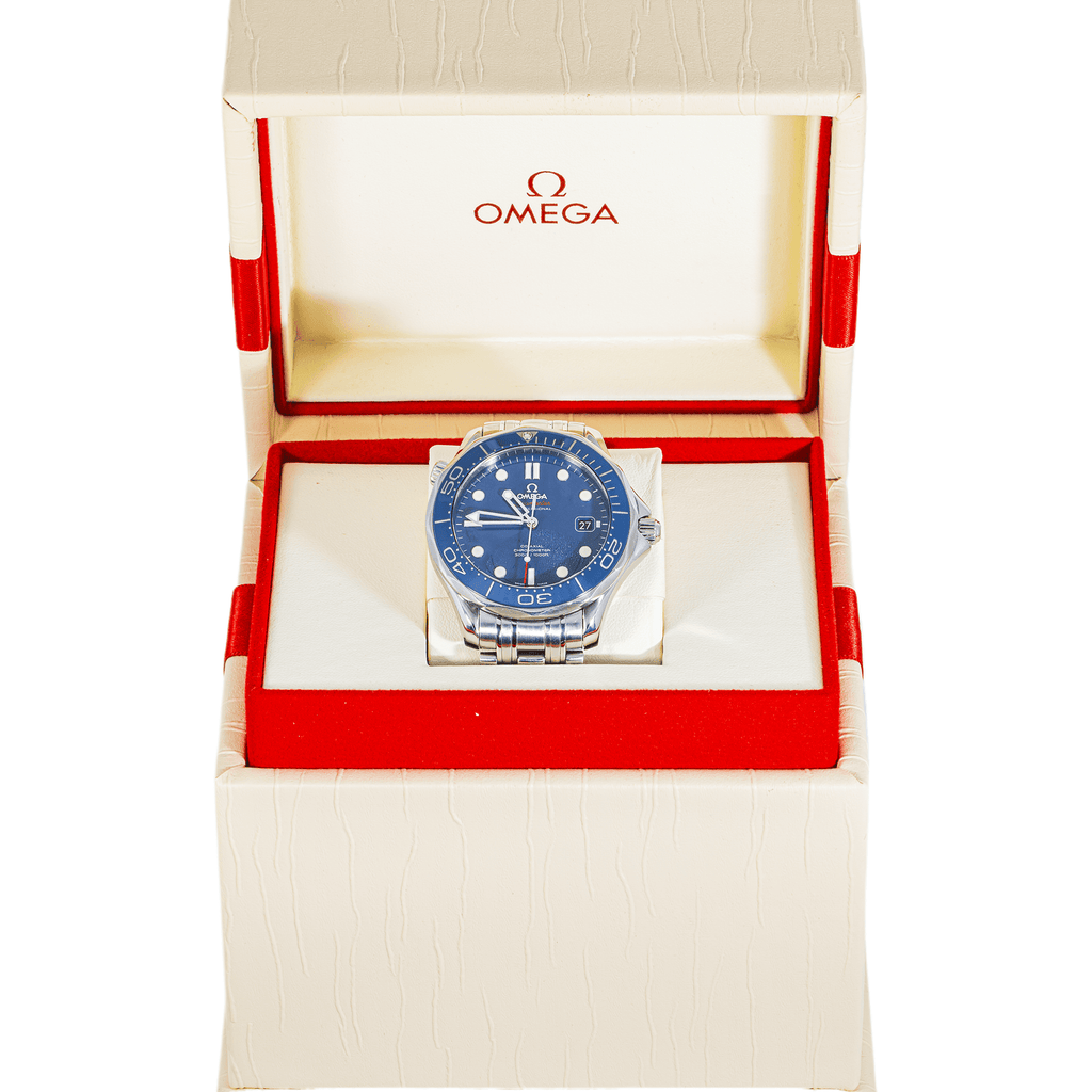 Pre-Owned Omega Seamaster Diver 300M 41mm Blue Dial Stainless Steel Bracelet Watch