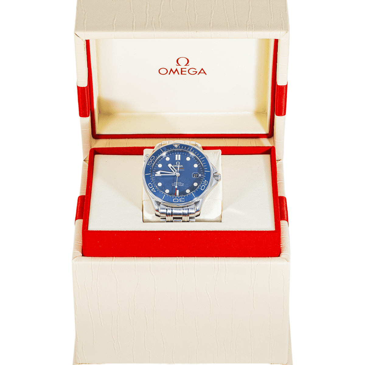 Pre-Owned Omega Seamaster Diver 300M 41mm Blue Dial Stainless Steel Bracelet Watch