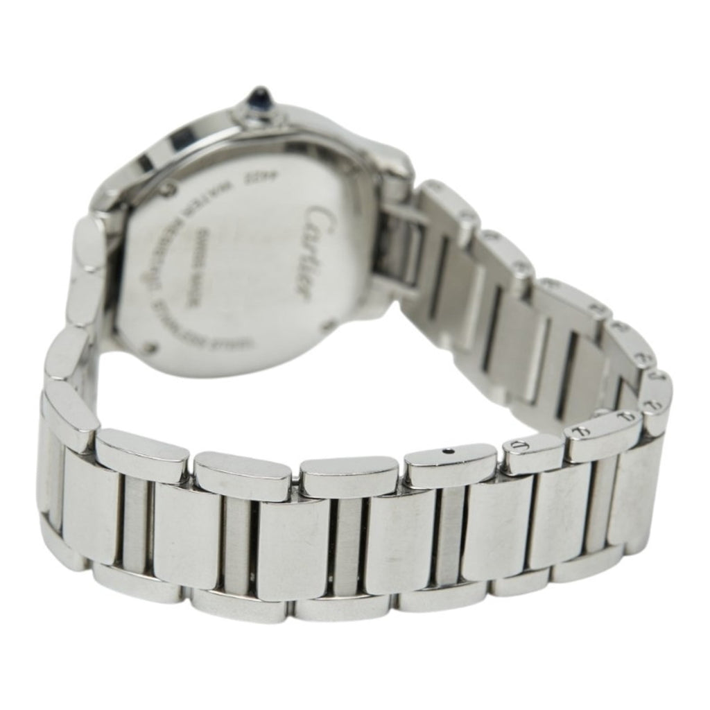 Pre-Owned Cartier Ronde Must de Online Exclusive Watch WSRN0033 Quartz White Dial Stainless...