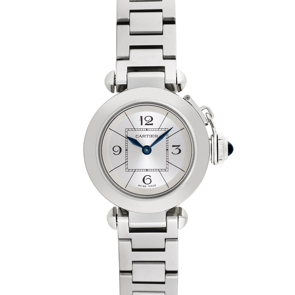 Pre-Owned Cartier Women's Miss Pasha 26mm Stainless Steel Wristwatch
