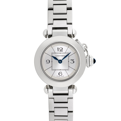 Pre-Owned Cartier Women's Miss Pasha 26mm Stainless Steel Wristwatch
