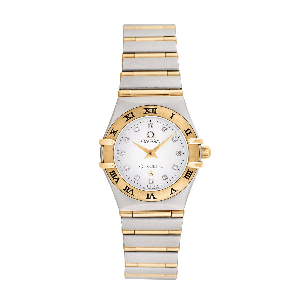 Pre-Owned Omega Women's Constellation 22.5mm Stainless Steel and 18K yellow gold Wristwatch
