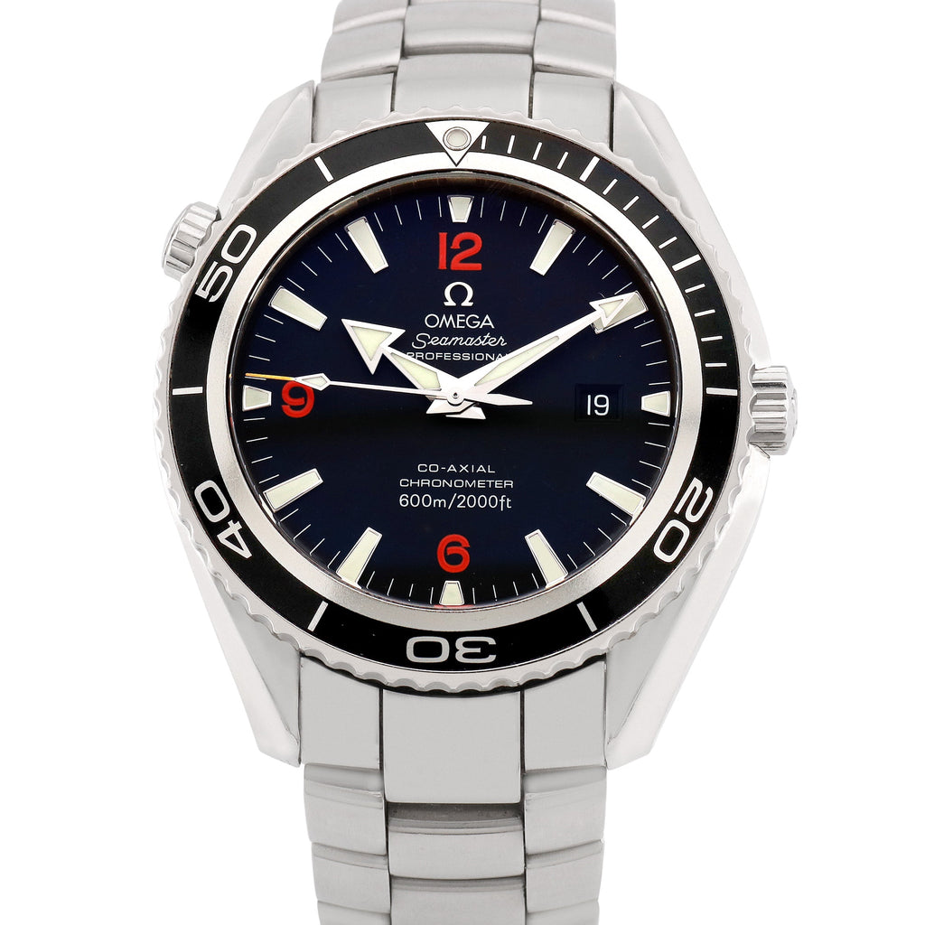 Pre-Owned Omega Men's Seamaster Planet Ocean 45.5mm Stainless Steel Wristwatch