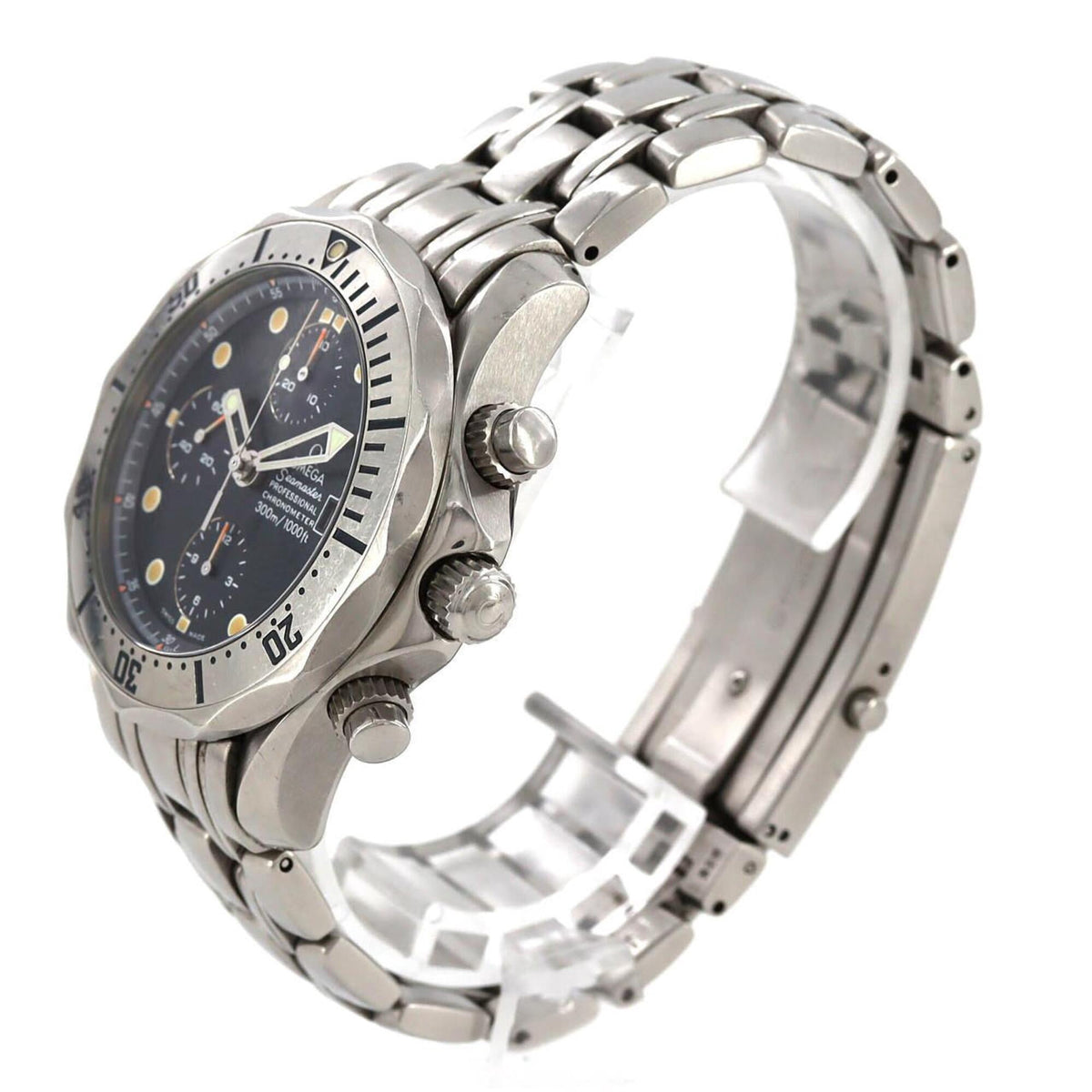Pre-Owned Omega Seamaster Pro Chronograph 2598.80 Stainless Steel Automatic Watch