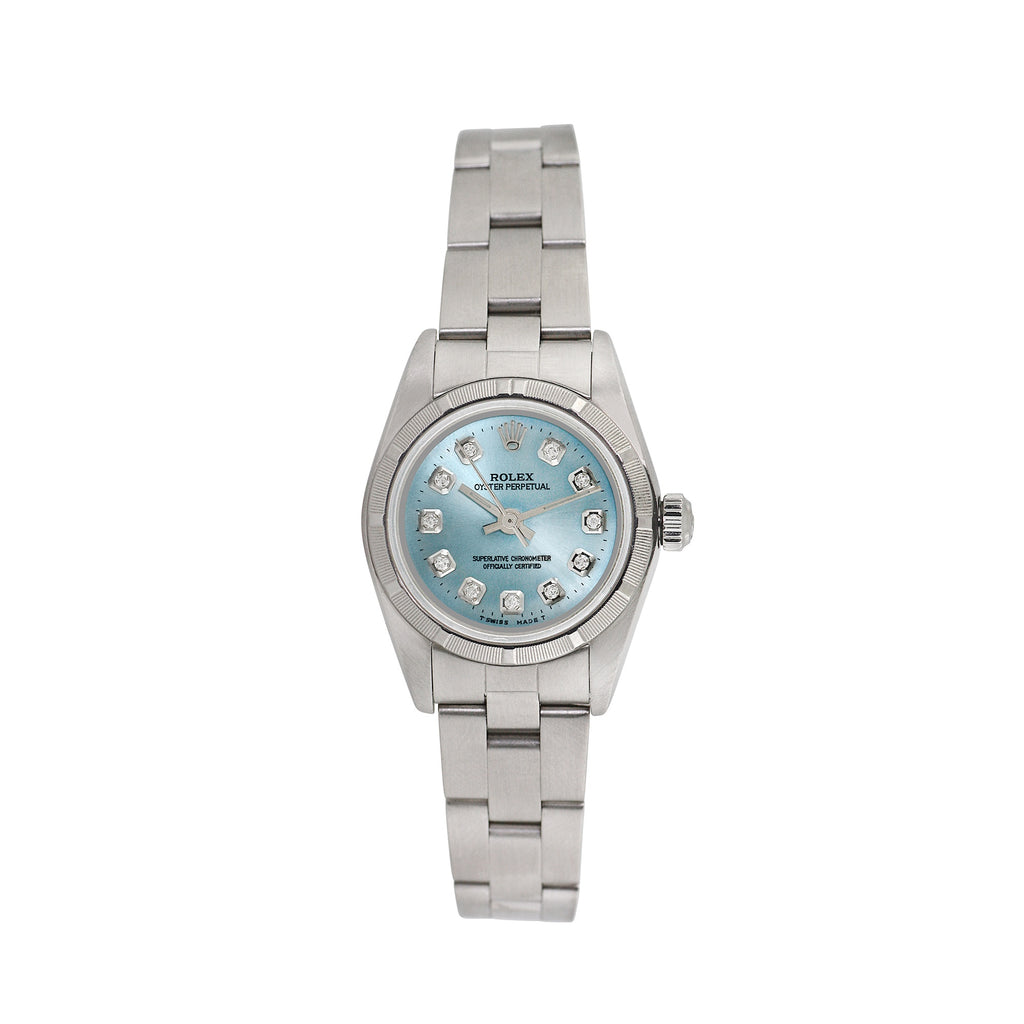 Pre-Owned Rolex Ladies Oyster Perpetual 25mm Stainless Steel Oyster Wristwatch