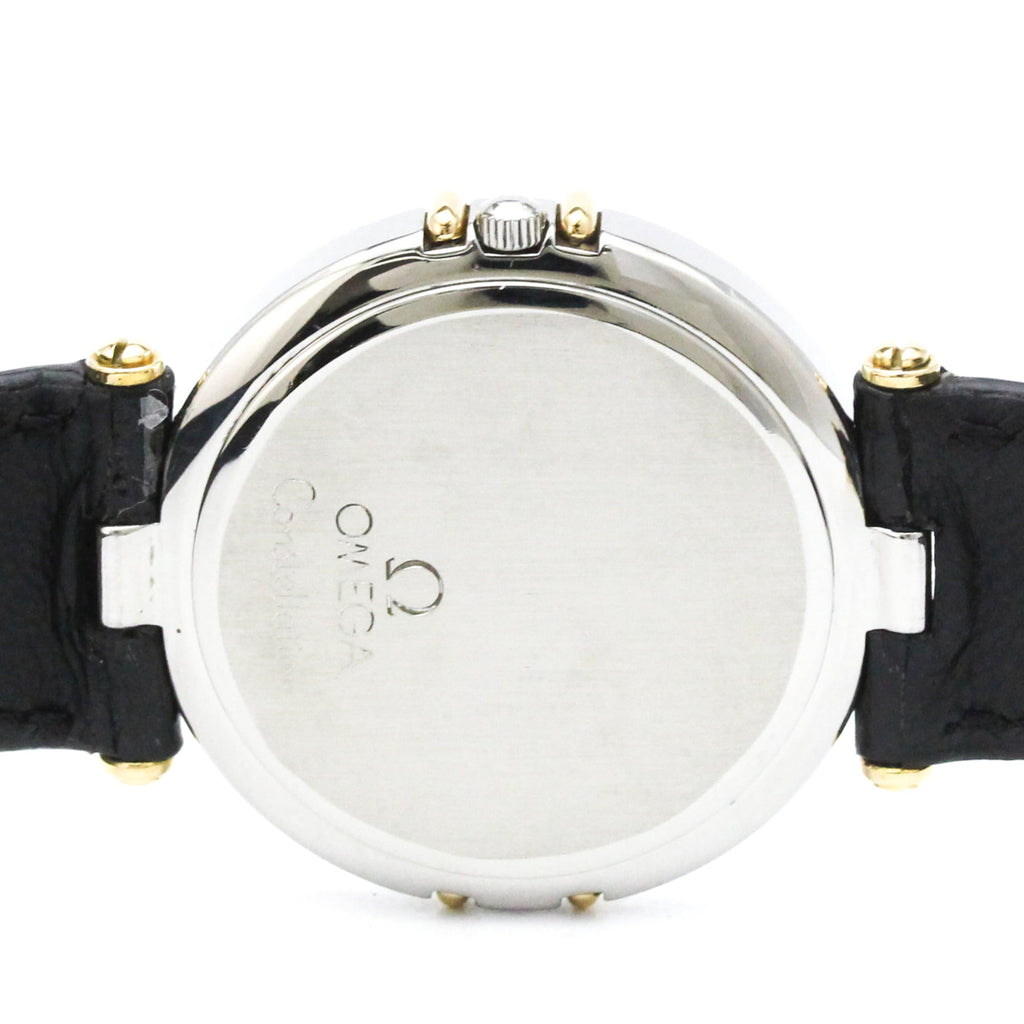 Pre-Owned OMEGA Constellation Day date 18K Gold Quartz Watch 196.1070 Polished