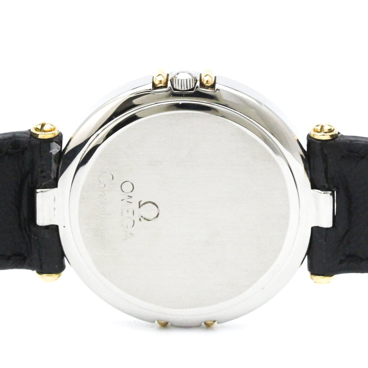 Pre-Owned OMEGA Constellation Day date 18K Gold Quartz Watch 196.1070 Polished