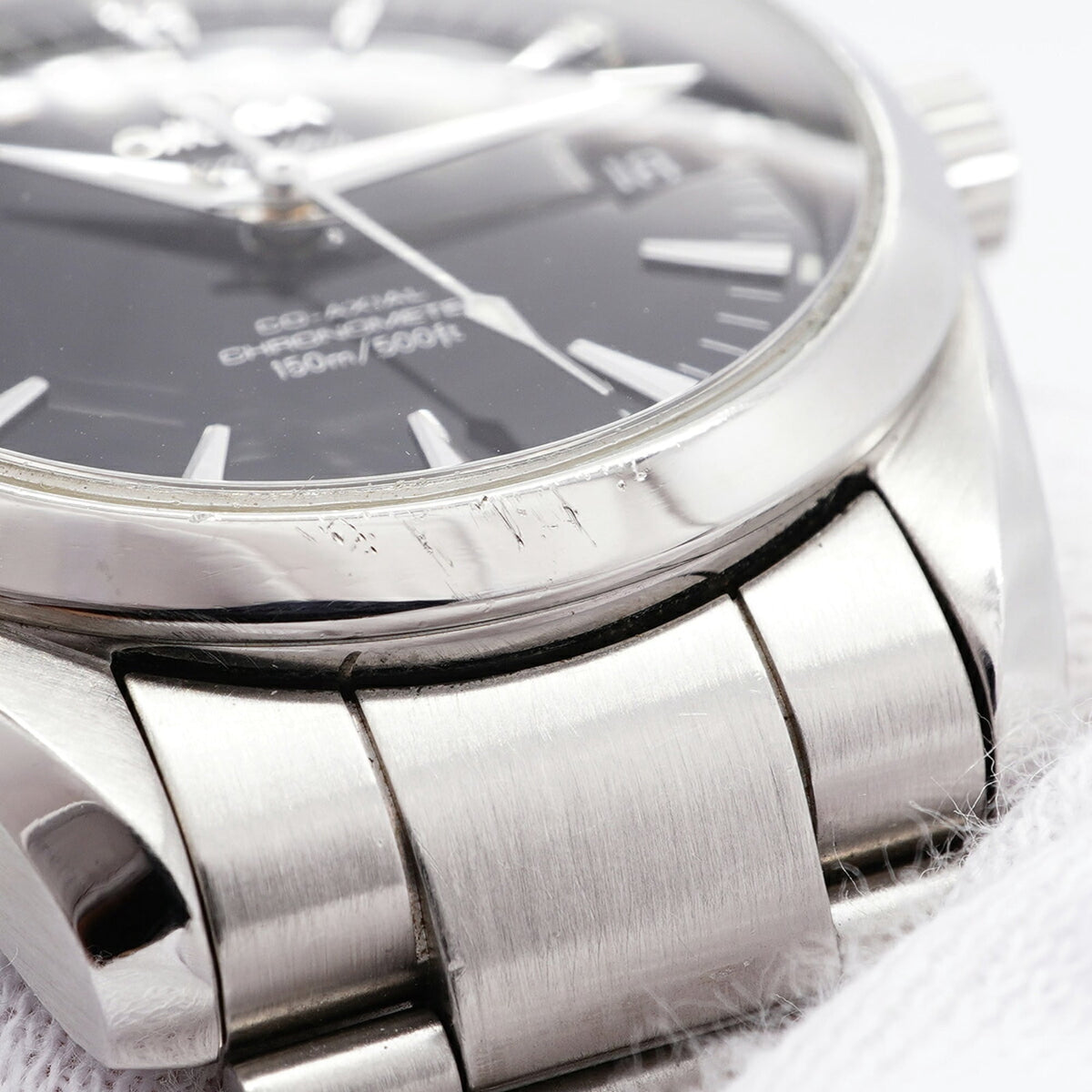 Pre-Owned Omega Seamaster Aqua Terra Co-Axial 2503.50 Black Dial Men's Watch