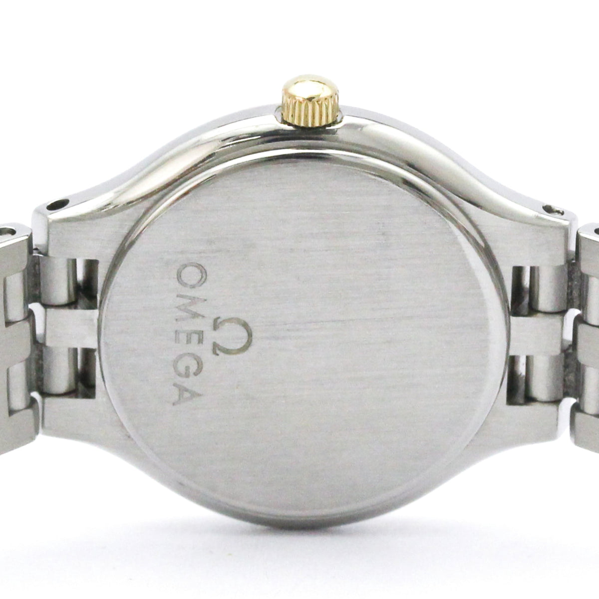 Pre-Owned OMEGA De Ville Symbol K18 Gold Stainless Steel Ladies Watch 595.0101