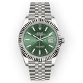 Pre-Owned Rolex Datejust 126334 41mm Mint Green Dial With Jubilee