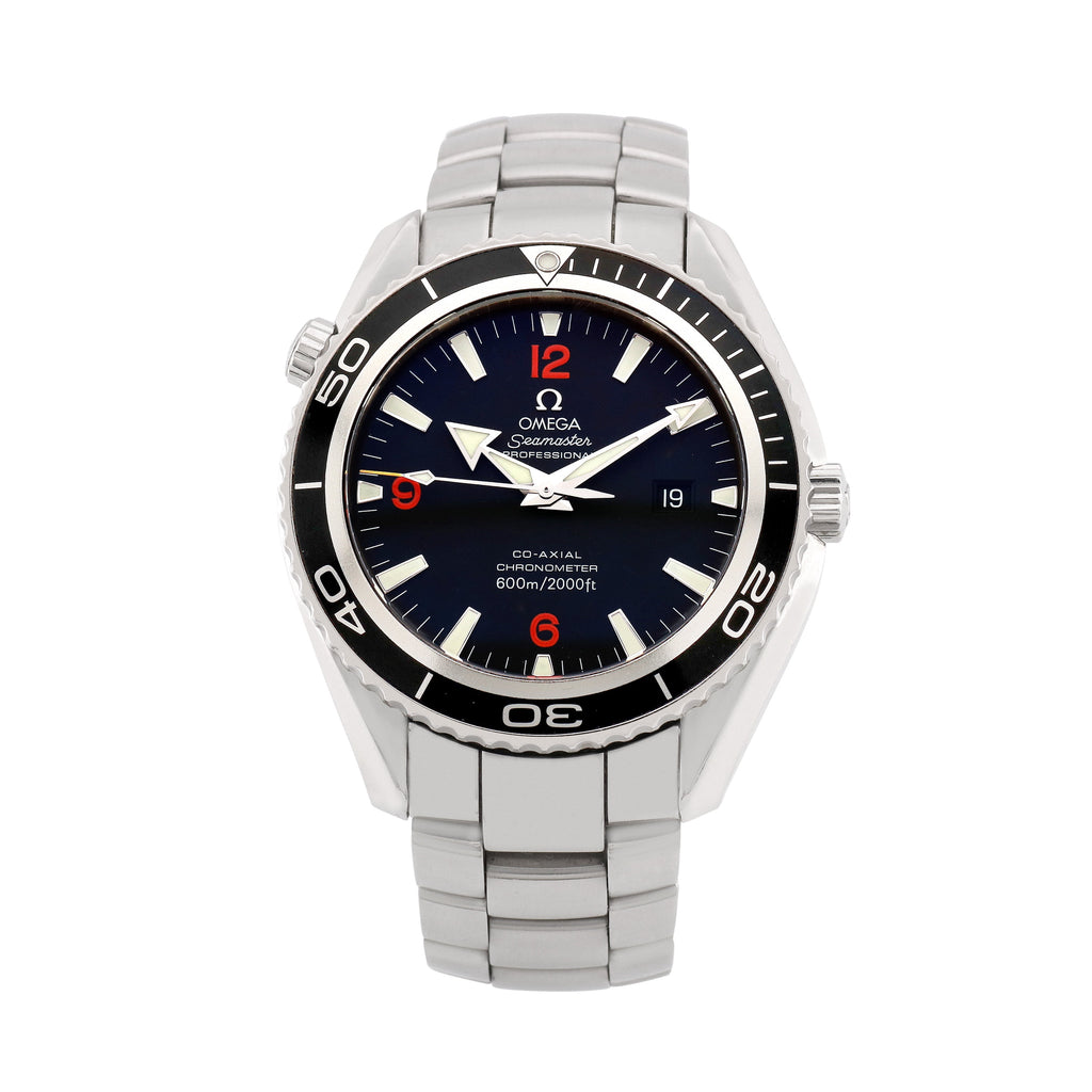 Pre-Owned Omega Men's Seamaster Planet Ocean 45.5mm Stainless Steel Wristwatch