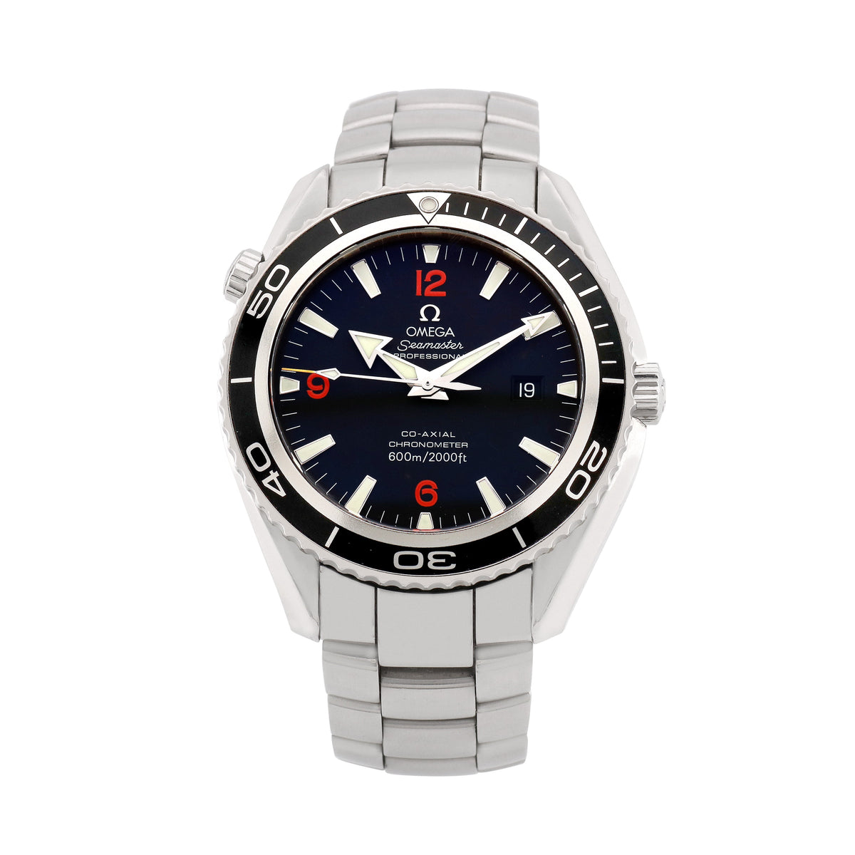 Pre-Owned Omega Men's Seamaster Planet Ocean 45.5mm Stainless Steel Wristwatch