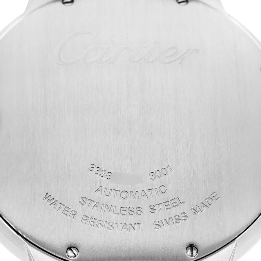 Pre-Owned Cartier Ballon Bleu 42mm W69012Z4 White Dial With Stainless Steel Bracelet